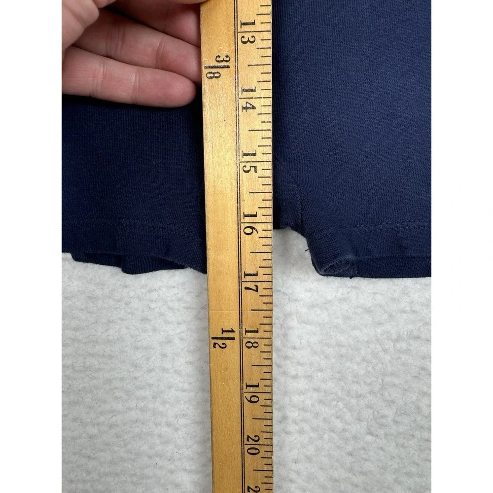 Ralph Lauren One Piece Navy Blue Dia White Stripe Crest - Toddler 9M